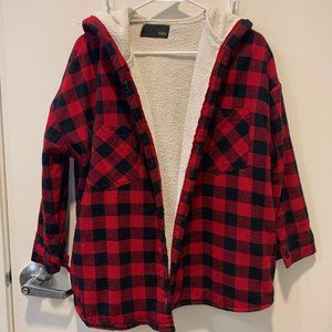 LeShop Red Plaid Jacket